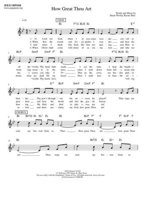 sheet music how great thou art The melody of How Great Thou Art often resonates with the rhythm and structure of sheet music, evoking a sense of harmony and order within its composition.