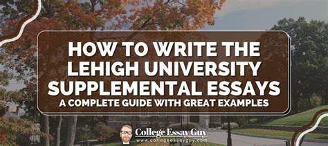 why lehigh essay Why does Lehigh University stand out as the perfect choice for my academic and personal growth?